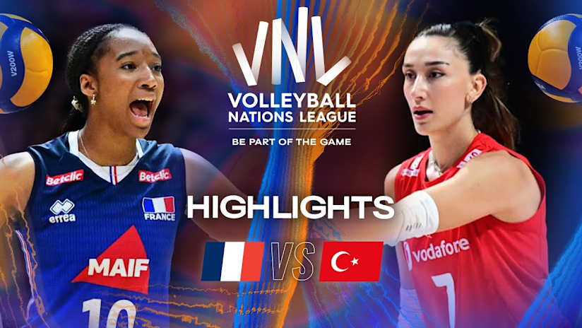 France 🇫🇷 vs. Türkiye 🇹🇷- Highlights | Week 1 | Women's VNL 2025