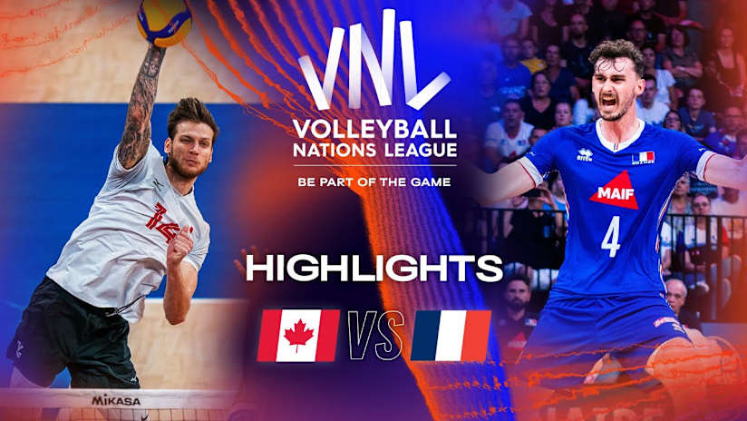 🇨🇦 CAN vs. 🇫🇷 FRA - Highlights Week 2 | Men's VNL 2023