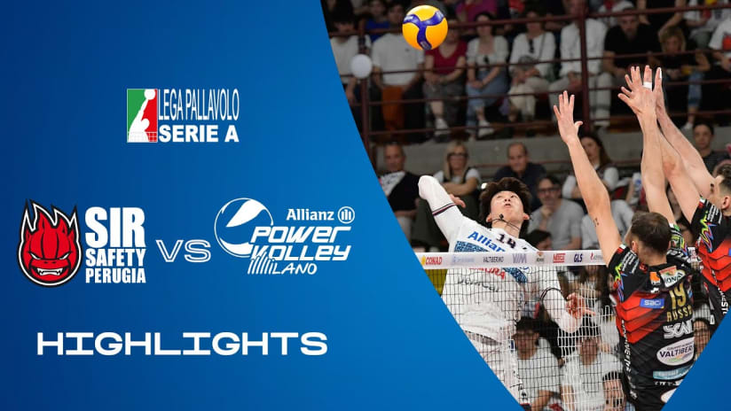 Perugia vs. Milano | Highlights | Superlega | Round 3 of the Semifinals