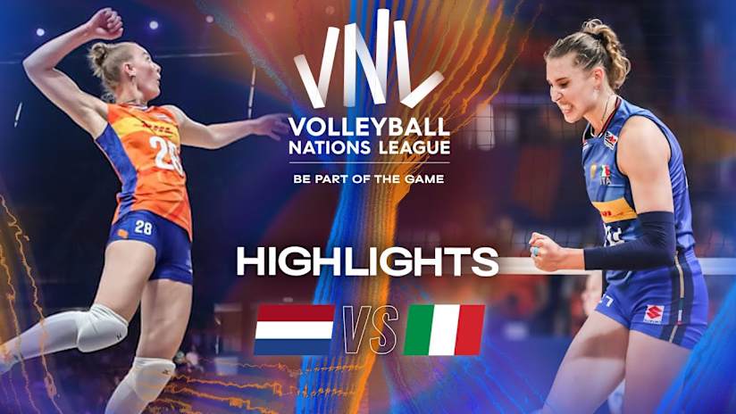 Netherlands 🇳🇱 vs. Italy 🇮🇹 - Highlights | Week 3 | Women's VNL 2025