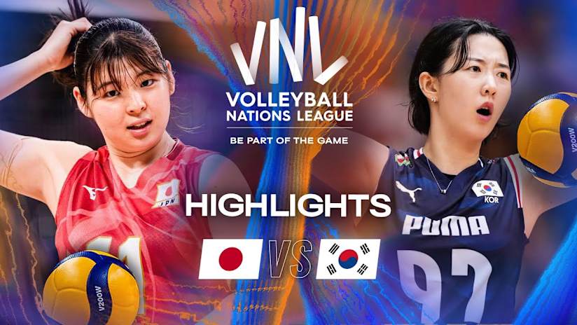 Japan 🇯🇵 vs. Korea 🇰🇷 - Highlights | Week 3 | Women's VNL 2025