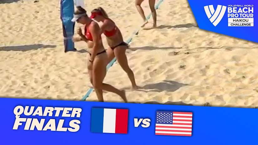 Placette/Richard vs. Harward/DeBerg - Quarter Finals Highlights | Haikou 2024 #BeachProTour