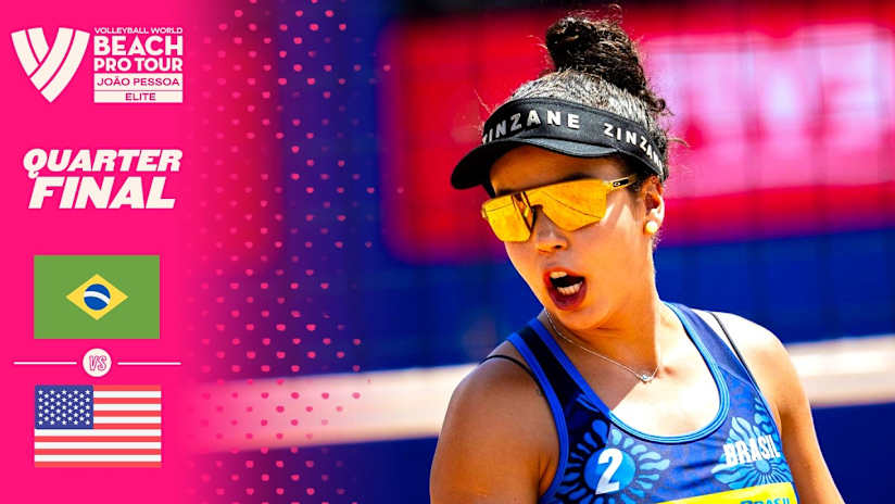 Thamela/Victoria vs. Cruz/Brasher - Quarter Final Highlights | João Pessoa 2026 #BeachProTour