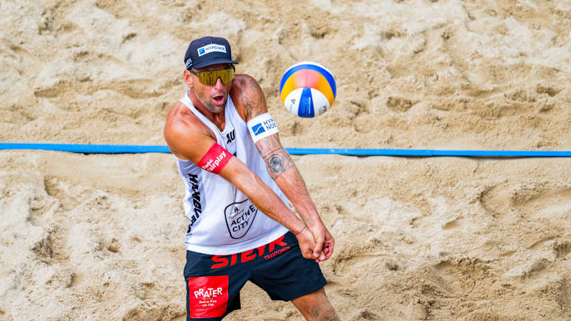 Alexander Horst in action at the Beach Pro Tour