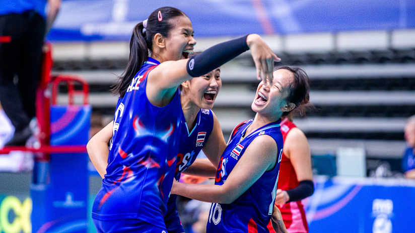 Thailand team celebration