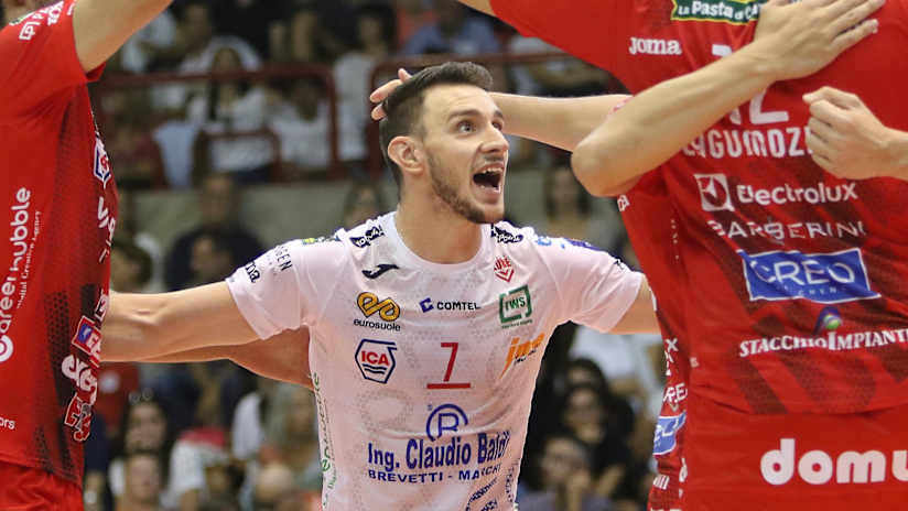 Fabio Balaso and his Lube teammates are ready for the SuperLega season opener (source: lubevolley.it)