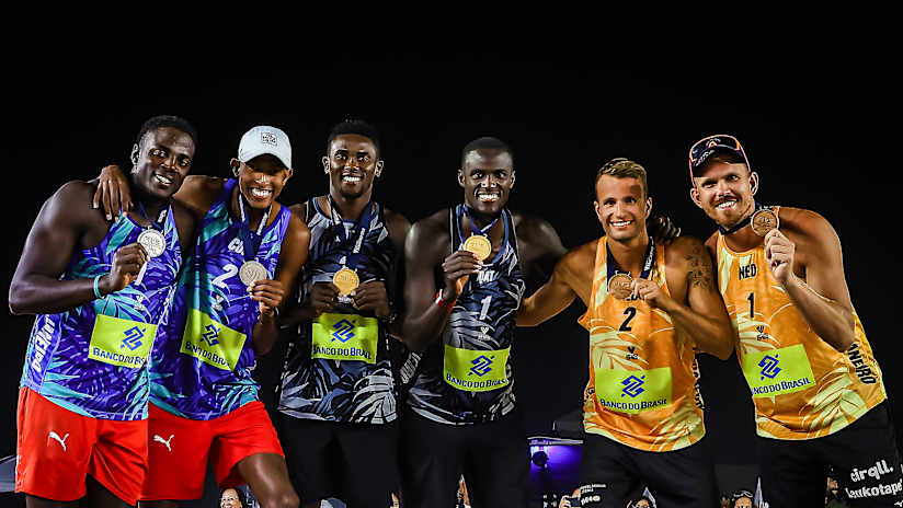 The 2025 Rio de Janeiro Elite men`s podium