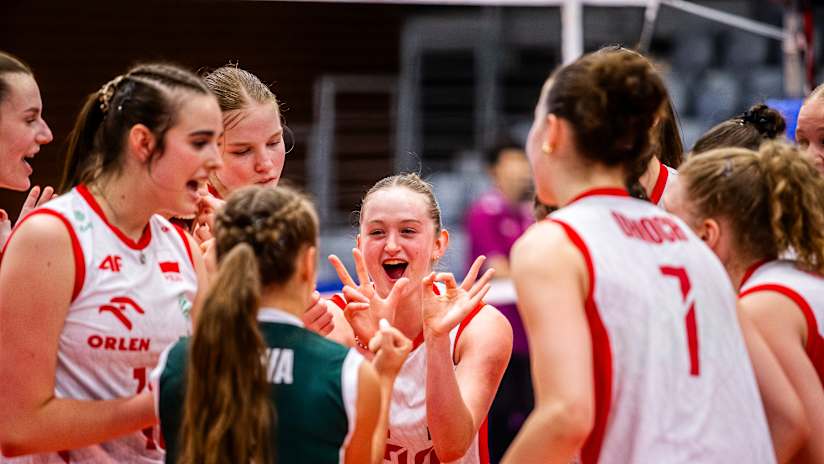 Nadia Siuda celebrating a point