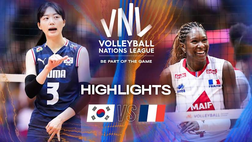 Korea 🇰🇷 vs. France 🇫🇷 - Highlights | Week 3 | Women's VNL 2025