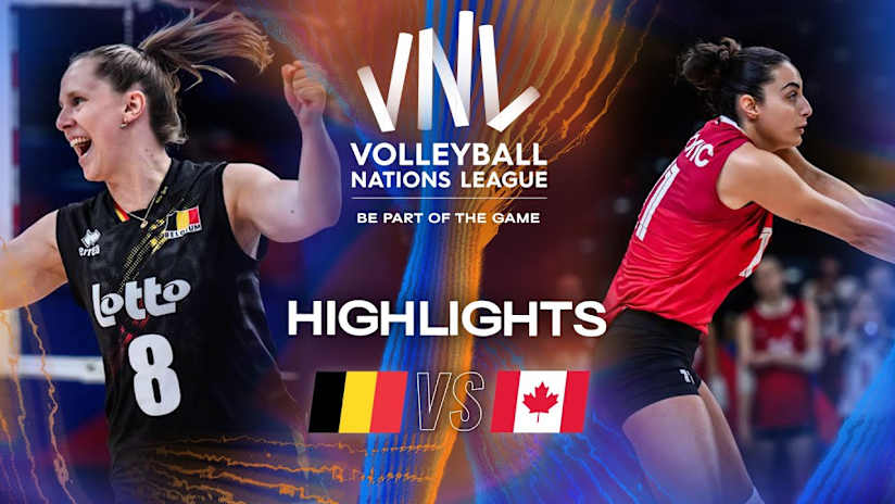 Belgium 🇧🇪 vs. Canada 🇨🇦 - Highlights | Week 2 | Women's VNL 2025