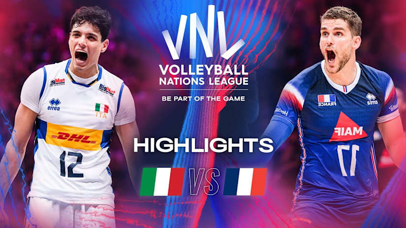 🇮🇹 ITA vs. 🇫🇷 FRA - Quarter Finals | Highlights | Men's VNL 2024