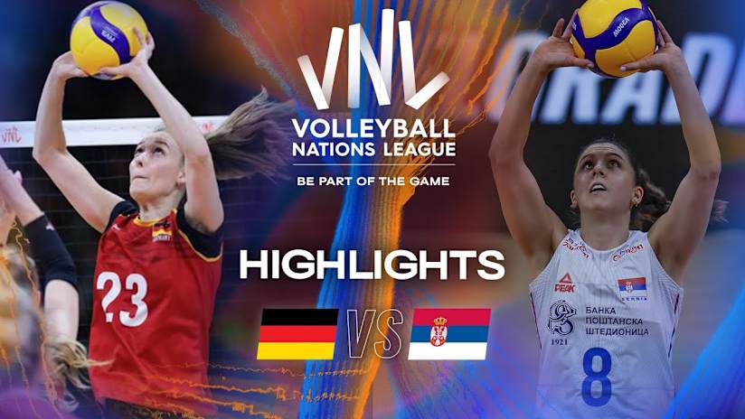 Germany 🇩🇪 vs. Serbia 🇷🇸 - Highlights | Week 2 | Women's VNL 2025