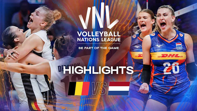 Belgium 🇧🇪 vs. Netherlands 🇳🇱 - Highlights | Week 3 | Women's VNL 2025