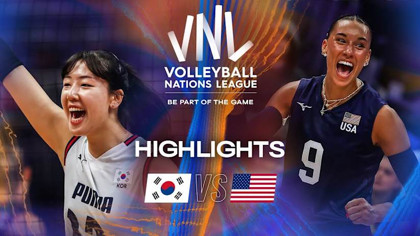 Korea 🇰🇷 vs. USA 🇺🇸 - Highlights | Week 1 | Women's VNL 2025