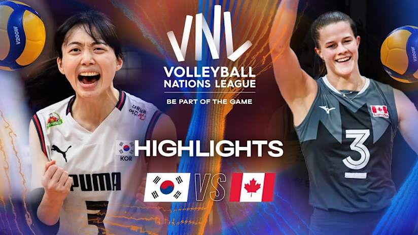 Korea 🇰🇷 vs. Canada 🇨🇦 - Highlights | Week 2 | Women's VNL 2025