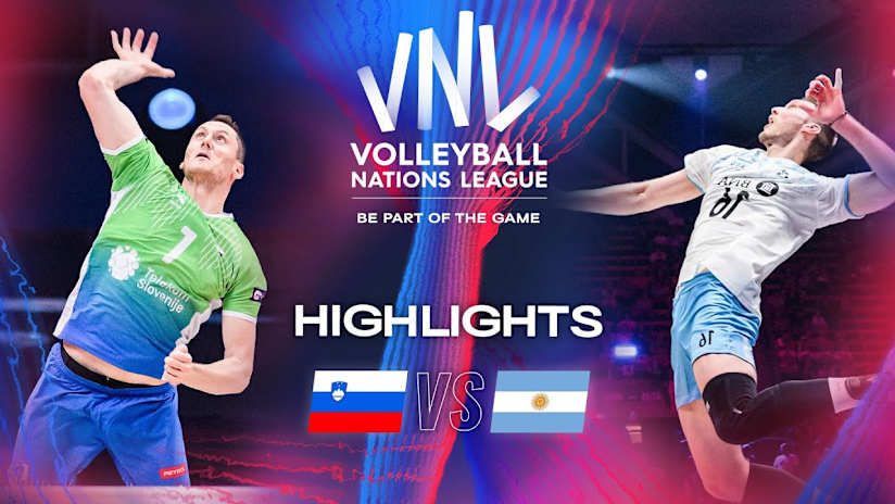 🇸🇮 SLO vs. 🇦🇷 ARG - Quarter Finals | Highlights | Men's VNL 2024