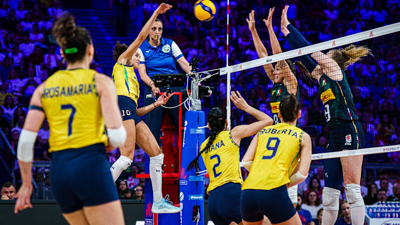 Italy vs Brazil in VNL 2025 Final