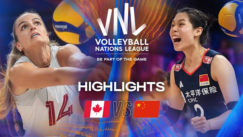 Canada 🇨🇦 vs. China 🇨🇳 - Highlights | Week 3 | Women's VNL 2025