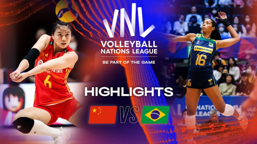 🇨🇳 CHN vs. 🇧🇷 BRA - Extended Highlights Week 1 | Women's VNL 2023