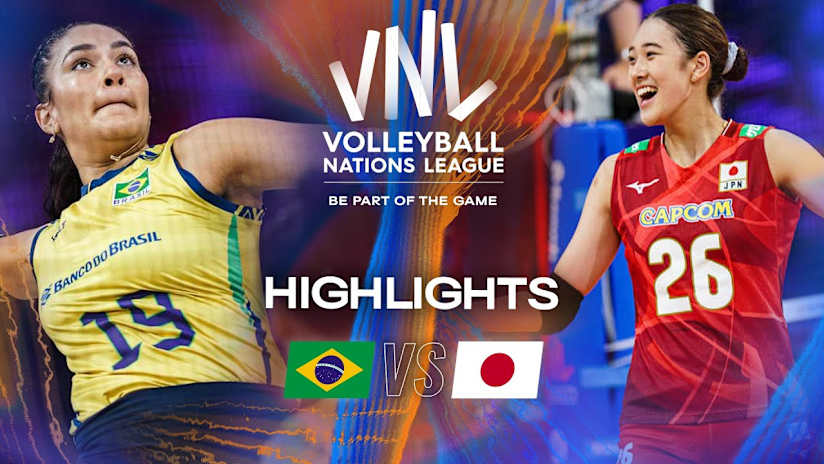Brazil 🇧🇷 vs. Japan 🇯🇵 - Semi Finals | Highlights | Women's VNL 2025