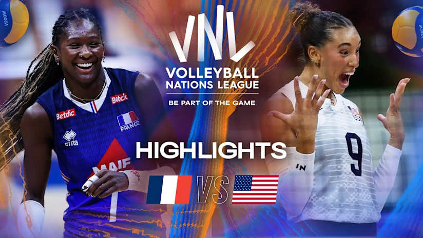 France 🇫🇷 vs. USA 🇺🇸 - Highlights | Week 2 | Women's VNL 2025