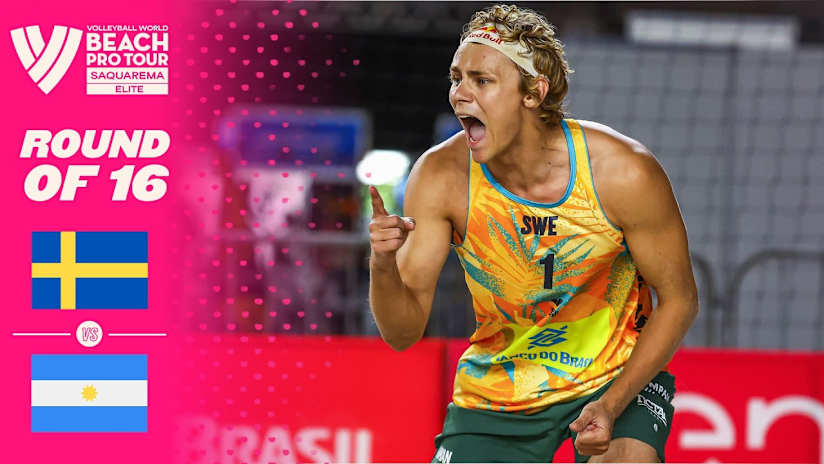Åhman/Hellvig vs. Amieva/Bueno - Round of 16 Highlights | Saquarema 2026 #BeachProTour