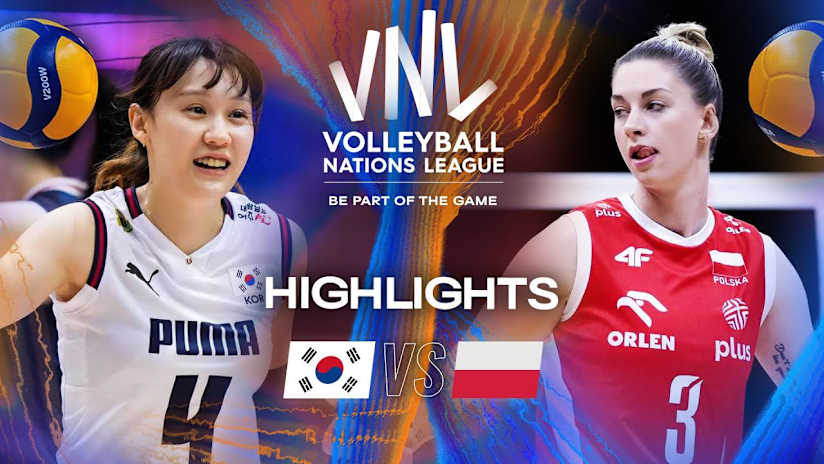 Korea 🇰🇷 vs. Poland 🇵🇱 - Highlights | Week 3 | Women's VNL 2025