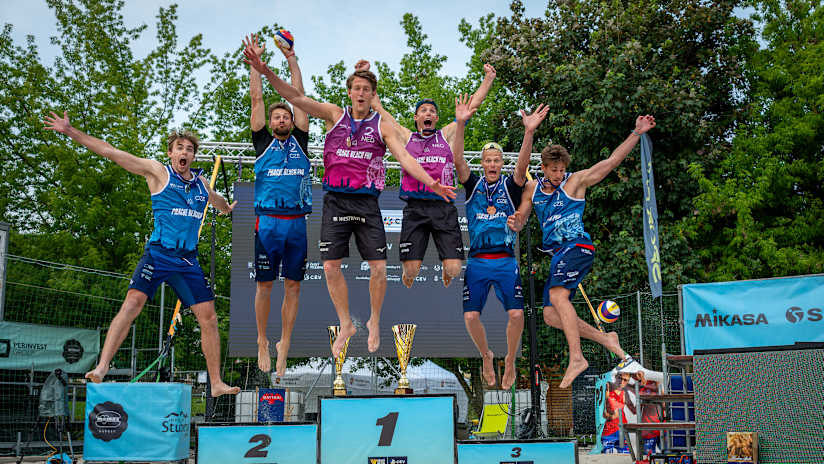 2025 Prague Futures men’s podium (source: cev.eu)