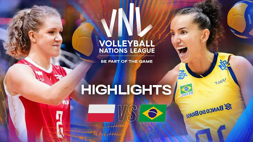 Poland 🇵🇱 vs. Brazil 🇧🇷 - Highlights | Week 3 | Women's VNL 2025
