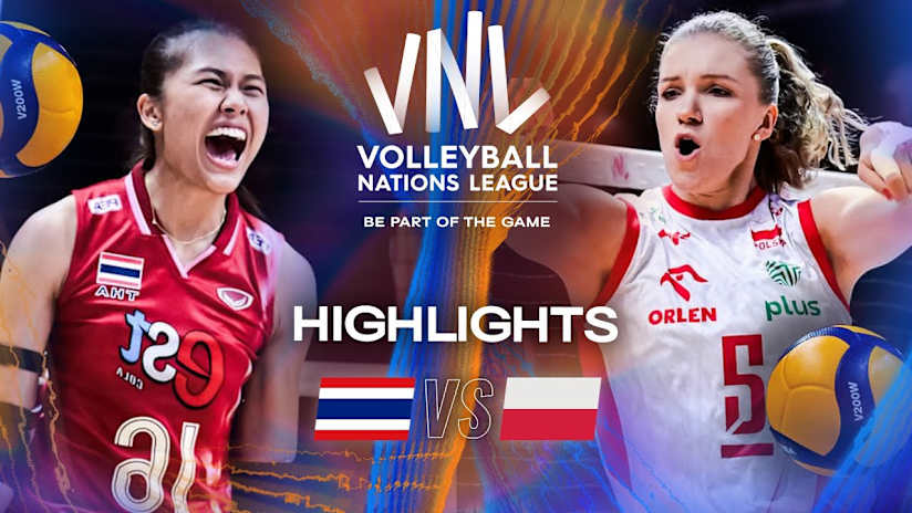 Thailand 🇹🇭 vs. Poland 🇵🇱- Highlights | Week 1 | Women's VNL 2025
