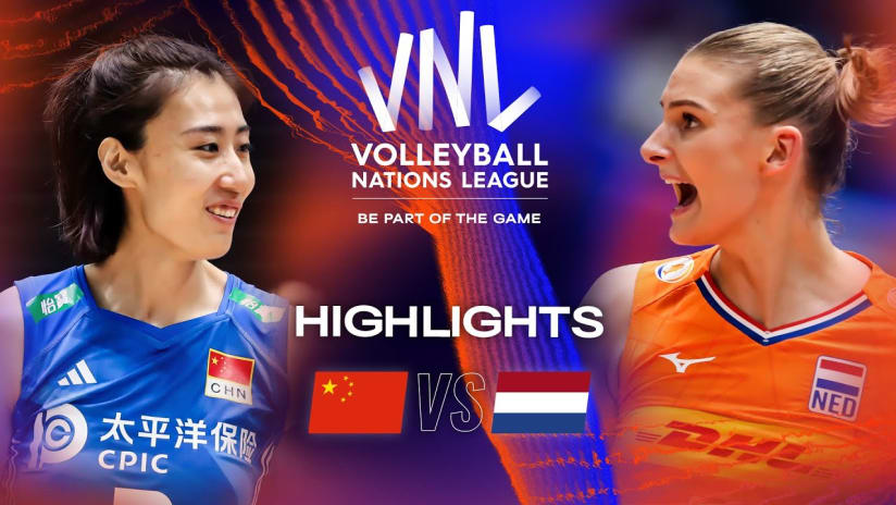 🇨🇳 CHN vs. 🇳🇱 NED - Highlights Week 1 | Women's VNL 2023