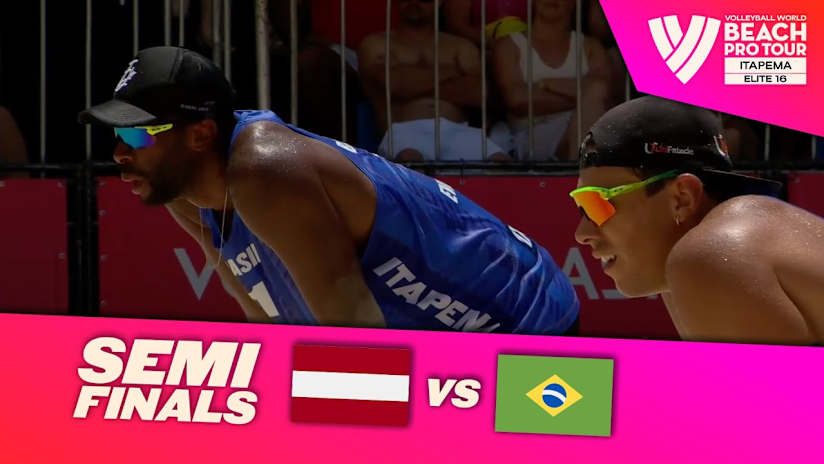 Plavins/Fokerots vs. Evandro/Arthur - Semi Final Highlights | Itapema 2025 #BeachProTour