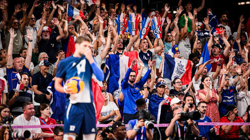 French fans showed unwavering support to their national team during the Paris Games