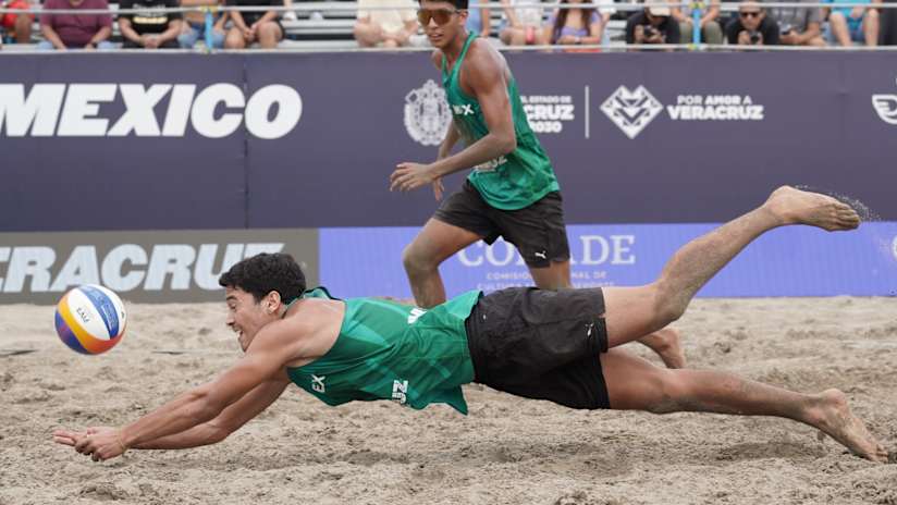 Mexico’s Antonio Lares & Carlos Andres Ayala in action at the Veracruz Challenge