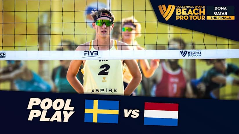 Åhman/Hellvig vs. van de Velde/Immers - Pool Play Highlights | Doha Finals 2024 #BeachProTour
