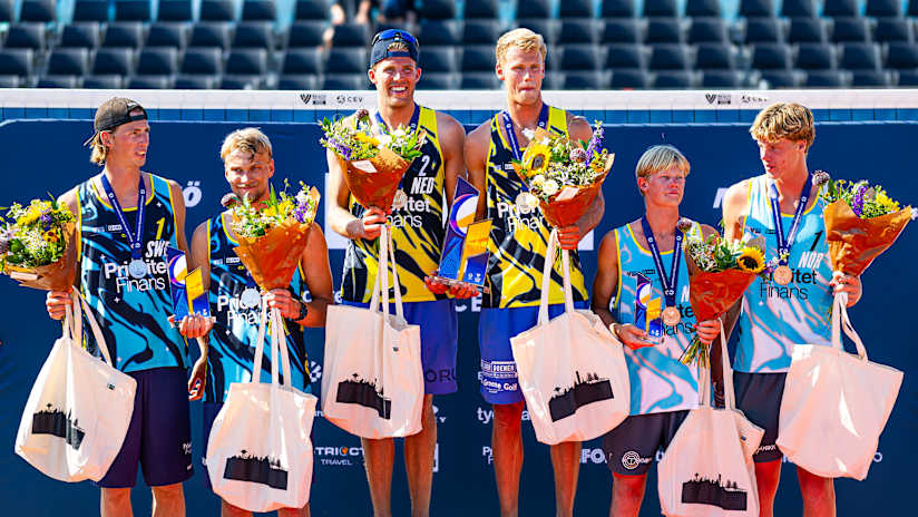 The 2026 Malmo Futures podium (source: cev.eu)