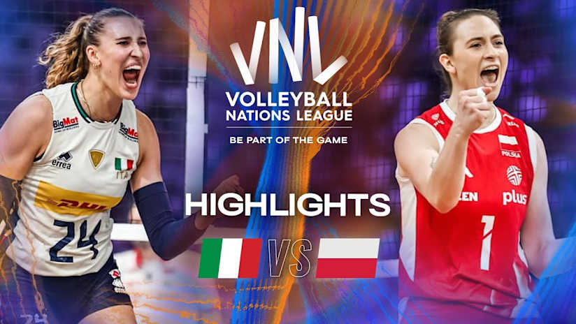 Italy 🇮🇹 vs. Poland 🇵🇱 - Semi Finals | Highlights | Women's VNL 2025