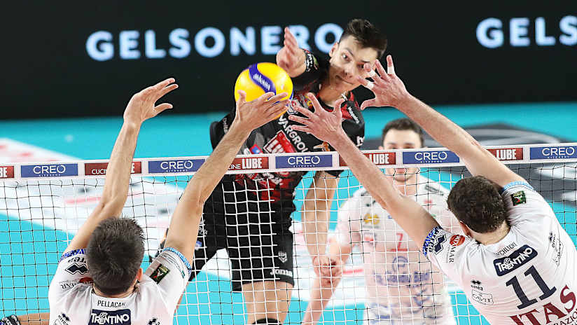 Lube v Trentino (source: legavolley.it)