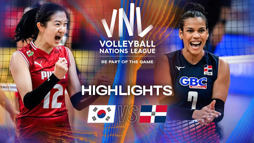 Korea 🇰🇷 vs. Dominican Republic 🇩🇴 - Highlights | Week 2 | Women's VNL 2025