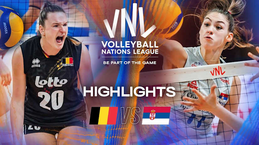 Belgium 🇧🇪 vs. Serbia 🇷🇸 - Highlights | Week 3 | Women's VNL 2025