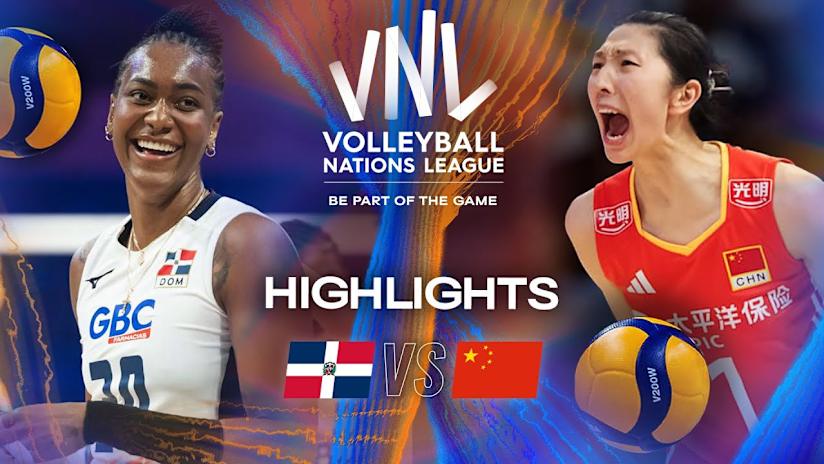 Dominican Republic 🇩🇴 vs. China 🇨🇳 - Highlights | Week 3 | Women's VNL 2025