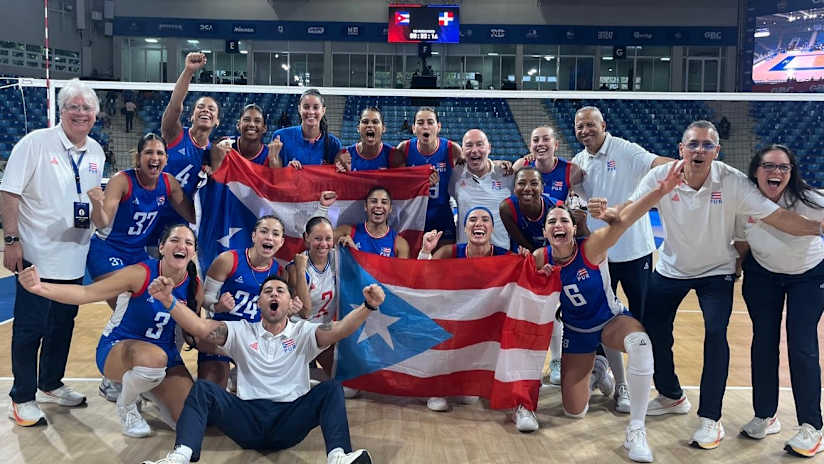 Puerto Rico celebrate their advancement to both World Cup 2027 and the NORCECA Olympic qualifier (source: norceca.net)