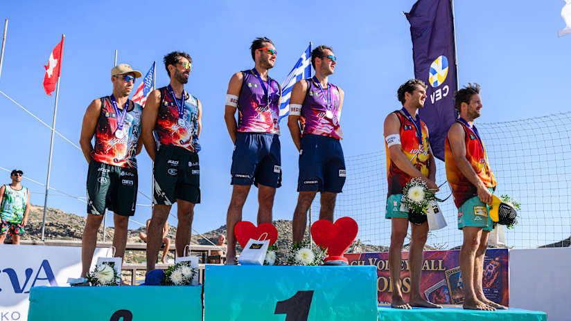 2025 Ios Futures men’s podium (source: cev.eu)