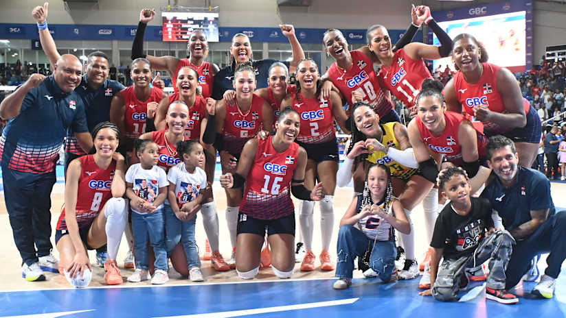 Dominican Republic celebrate at the NORCECA Championship (source: norceca.net)