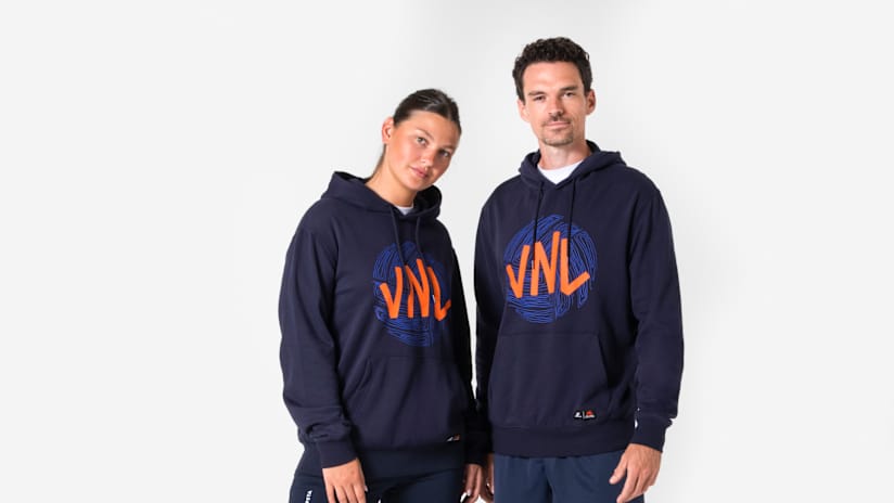 KIPSTA VNL SWEAT CAPUCHE BLEU JOY TWIST