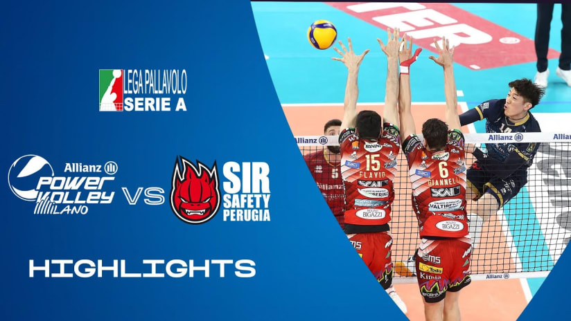 Milano vs. Perugia | Highlights | Superlega | Round 4 of the Semifinals