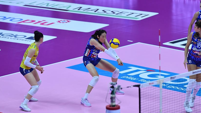 Zhu played her first match for Conegliano