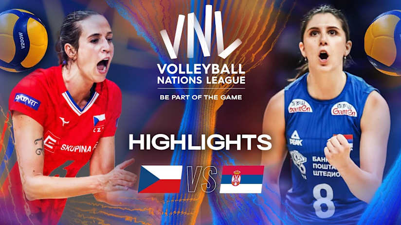 Czechia 🇨🇿 vs. Serbia 🇷🇸 - Highlights | Week 3 | Women's VNL 2025