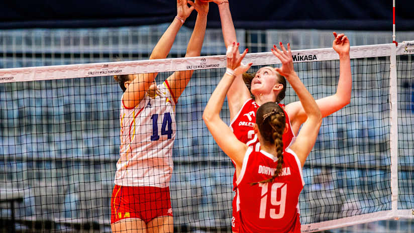 Nadia Siuda in action against Spain