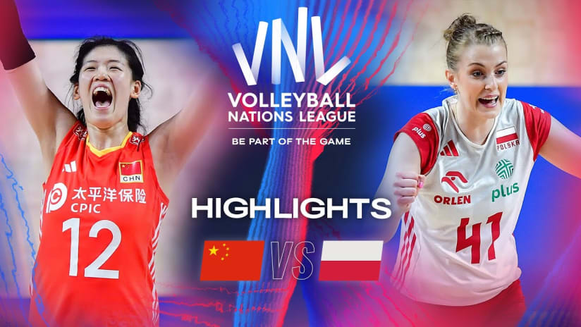 🇨🇳 CHN vs. 🇵🇱 POL - Highlights | Week 3 | Women's VNL 2024